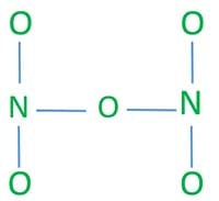 sketch of N2O5 molecule